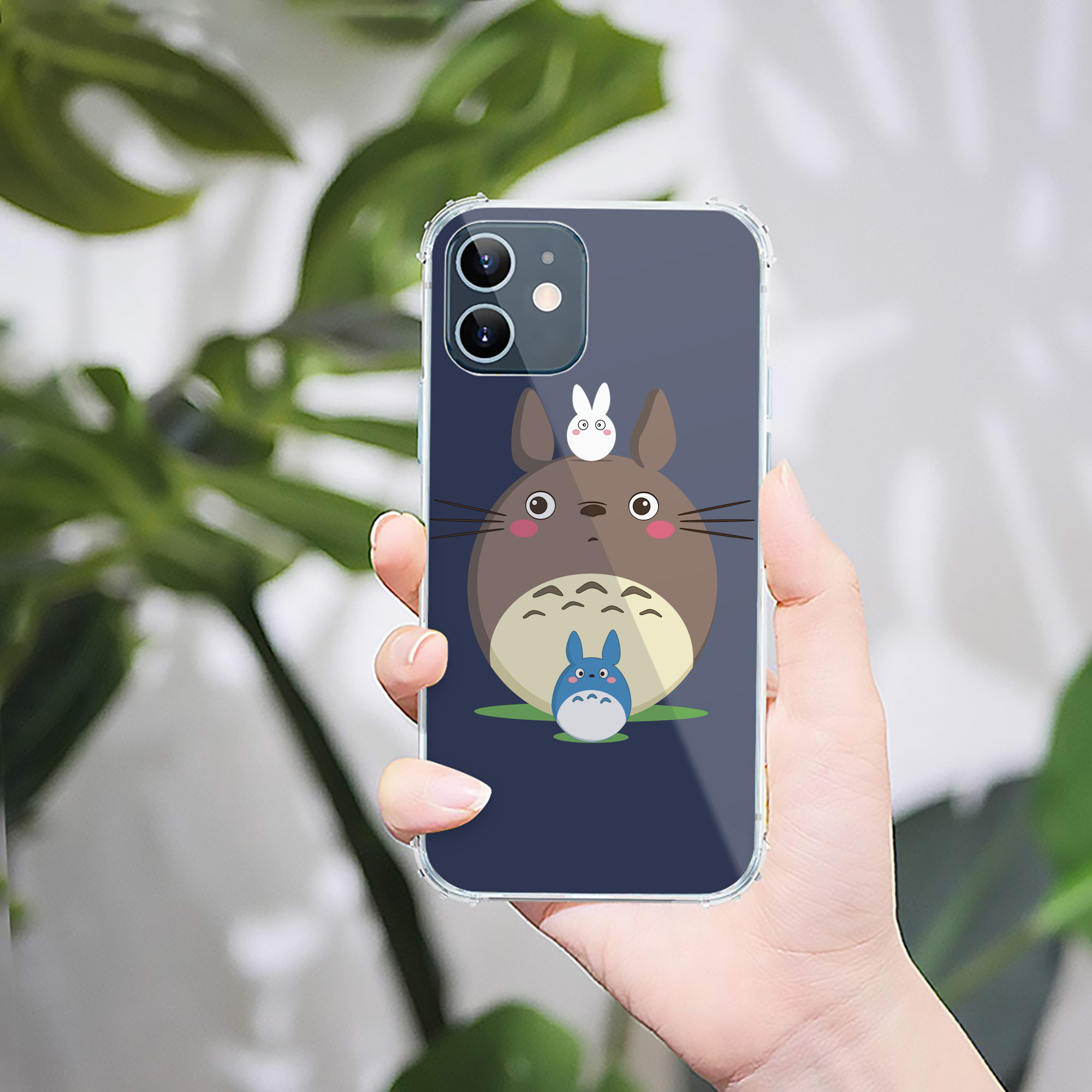 （画像用） となりのトトロ 草壁メイ 草壁サツキ My Neighbor Totoro Satsuki Kusakabe Mei Kusakabe 【iPhone 12シリーズ対応】透明スマホケース（クリアソフトケース）
